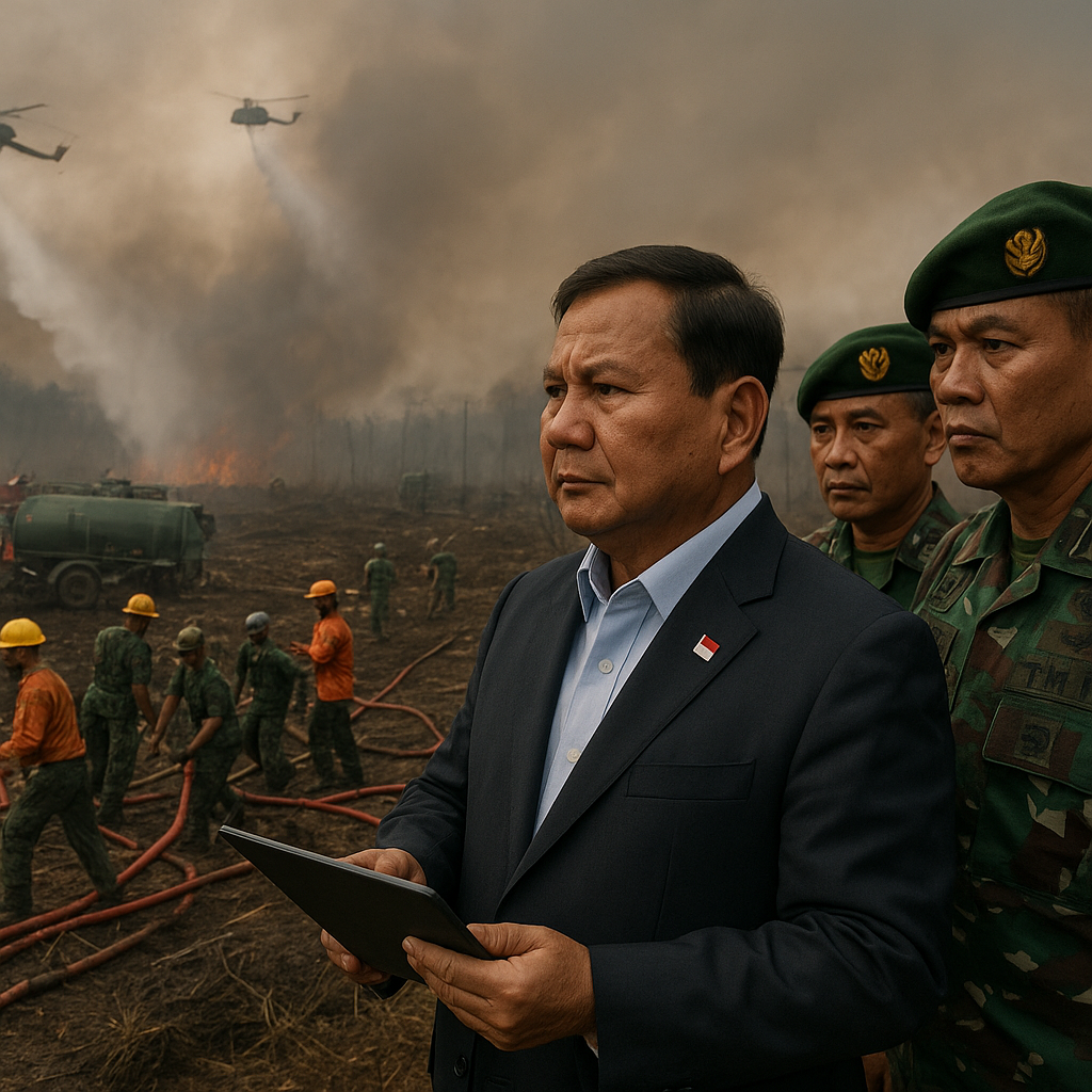Prabowo Instruksikan Penguatan Operasi Darat dan Udara Tangani Karhutla di Kalbar
