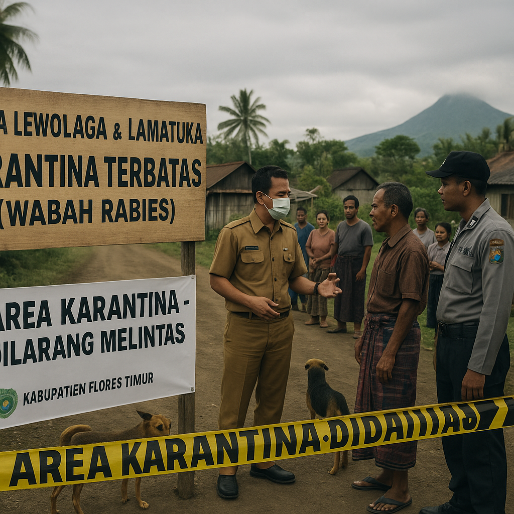 Dua Desa di Kabupaten Flores Timur Dikarantina Akibat Wabah Rabies, Pemerintah Daerah Terapkan Pembatasan Aktivitas