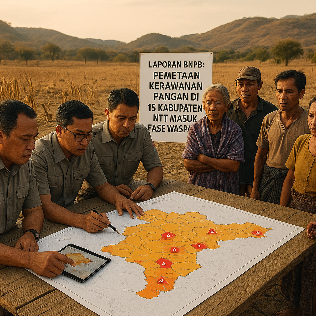 Laporan BNPB: Pemetaan Kerawanan Pangan di 15 Kabupaten NTT Masuk Fase Waspada