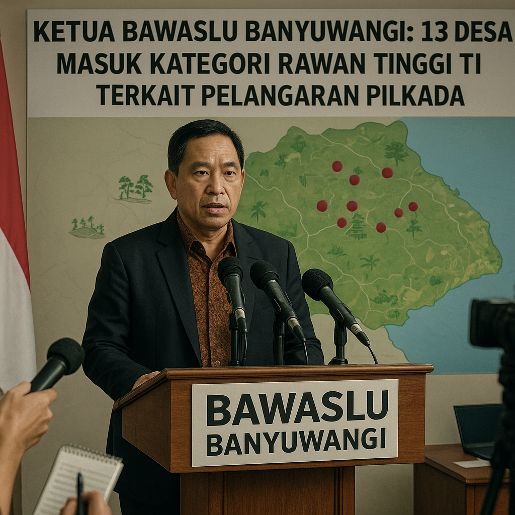 Ketua Bawaslu Banyuwangi: 13 Desa Masuk Kategori Rawan Tinggi Terkait Pelanggaran Pilkada