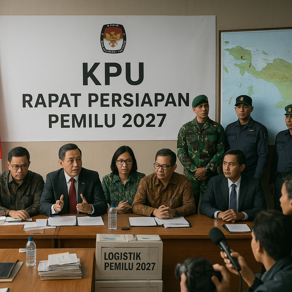KPU Gelar Rapat Persiapan Pemilu 2027 di Papua, Fokus pada Keamanan dan Logistik Daerah Terisolir