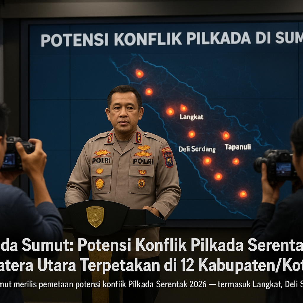 Kapolda Sumut: Potensi Konflik Pilkada Serentak di Sumatera Utara Terpetakan di 12 Kabupaten/Kota
