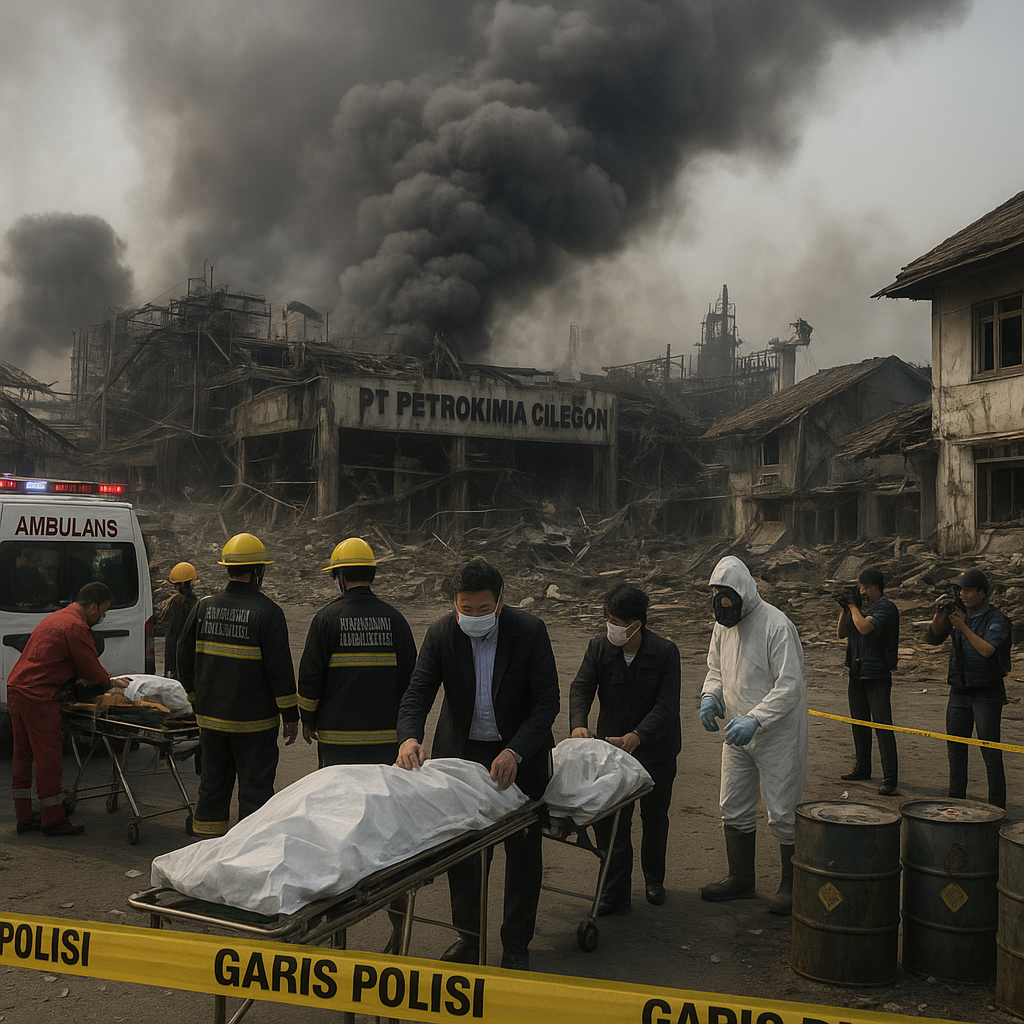 Ledakan Pabrik Kimia di Cilegon Tewaskan 3 Pekerja, 5 Luka Berat