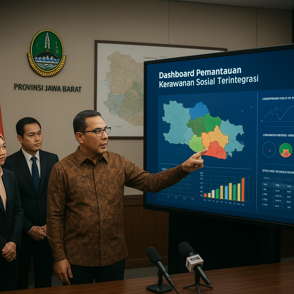 Pemprov Jabar Luncurkan Dashboard Pemantauan Kerawanan Sosial di 8 Kota Metropolitan Priangan