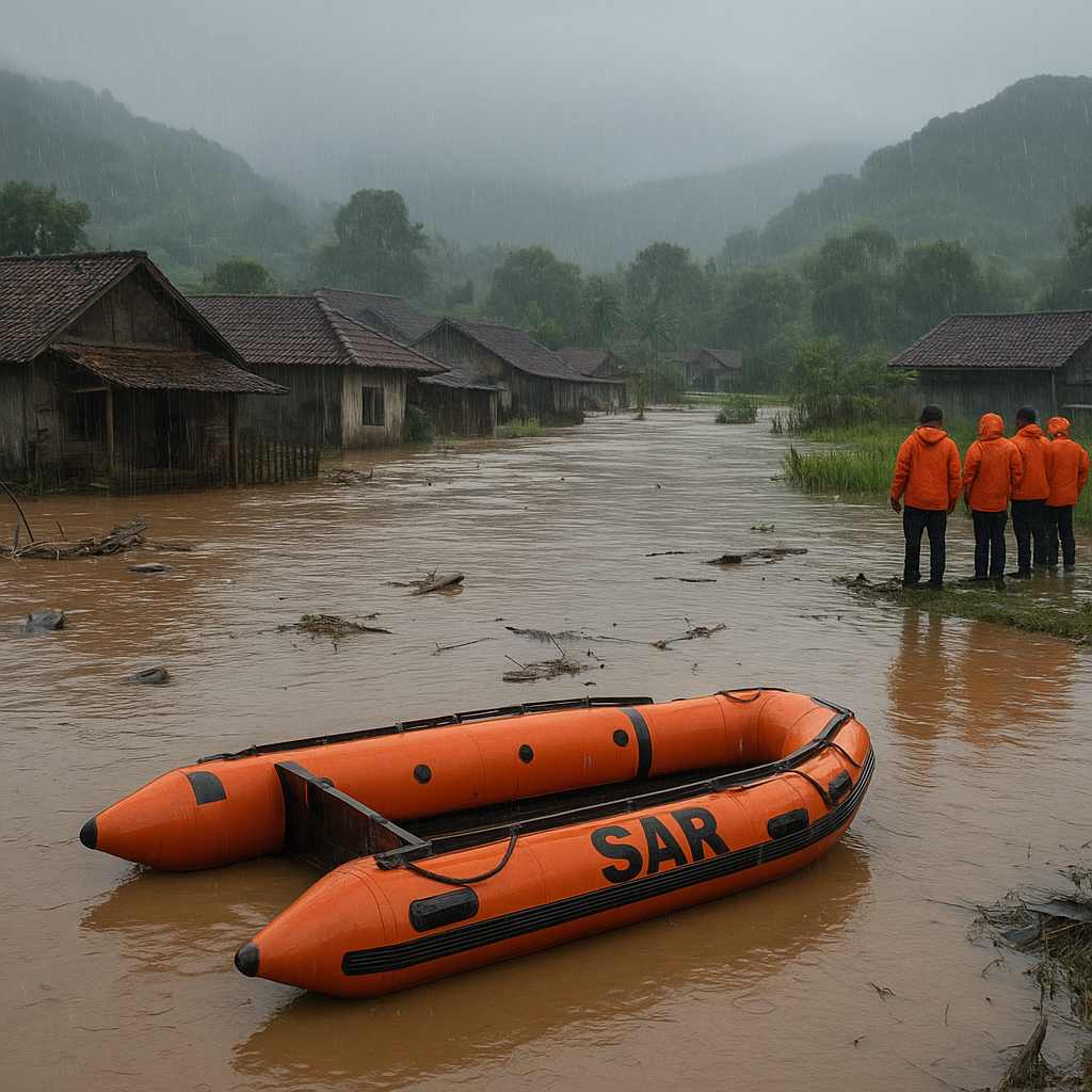 Banjir Bandang di Garut Akibat Hujan Deras Sejak Dini Hari