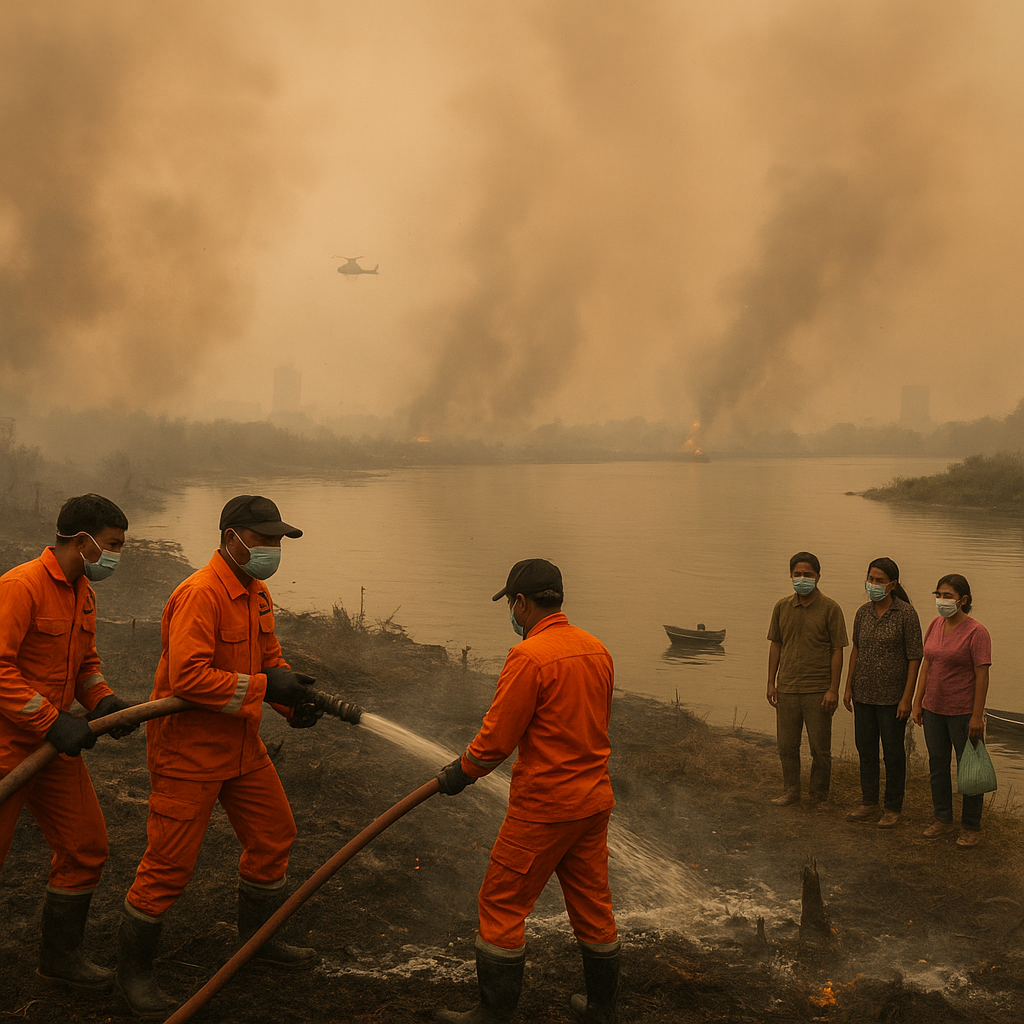 Kebakaran Hutan dan Lahan di Kalimantan Tengah Meluas, Kabut Asap Selimuti Palangka Raya