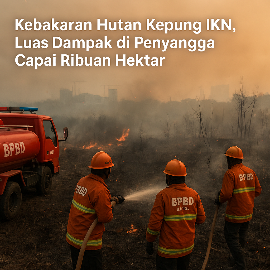 Kebakaran Hutan Kepung IKN, Luas Dampak di Penyangga Capai Ribuan Hektar