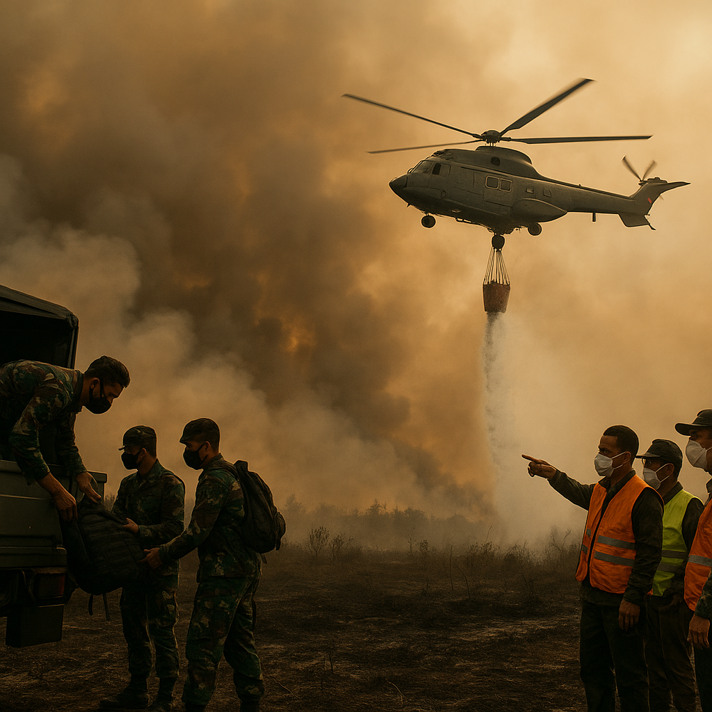 Dampak Karhutla Kalimantan Tembus Negara Tetangga, Istana Kerahkan Tiga Batalion dan Heli