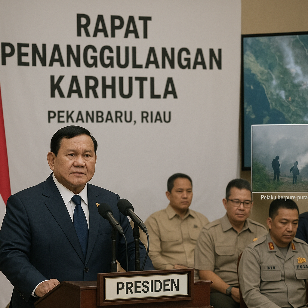 Prabowo Minta Pembakar Hutan Riau yang Pura-pura Mancing Dikirim ke Jakarta: Saya Minta BIN Ikut