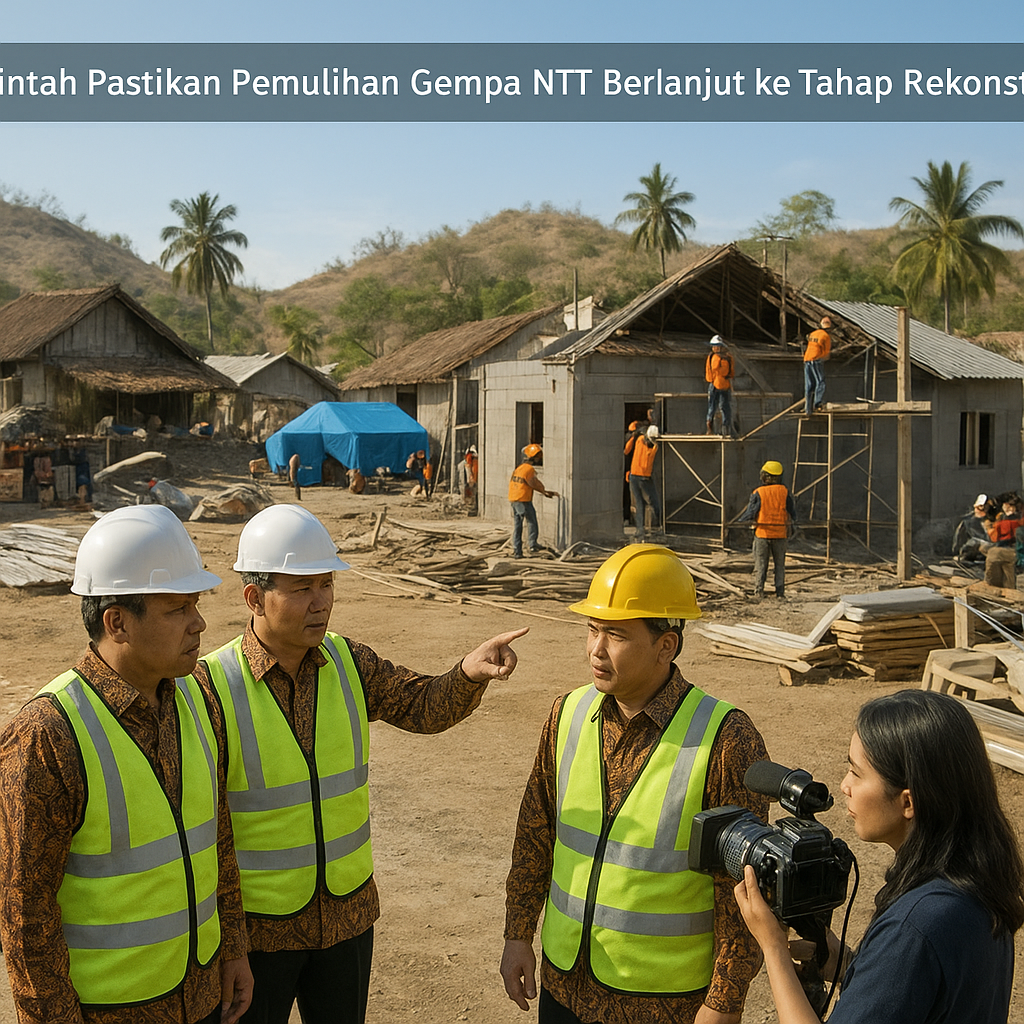 Pemerintah Pastikan Pemulihan Gempa NTT Berlanjut ke Tahap Rekonstruksi