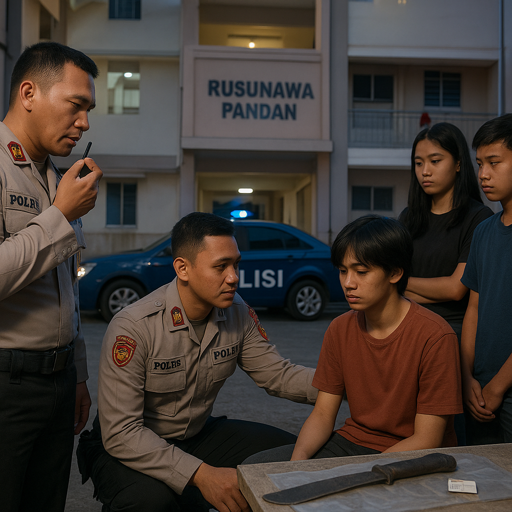 Polres Tapteng Redam Potensi Tawuran Remaja di Rusunawa Pandan