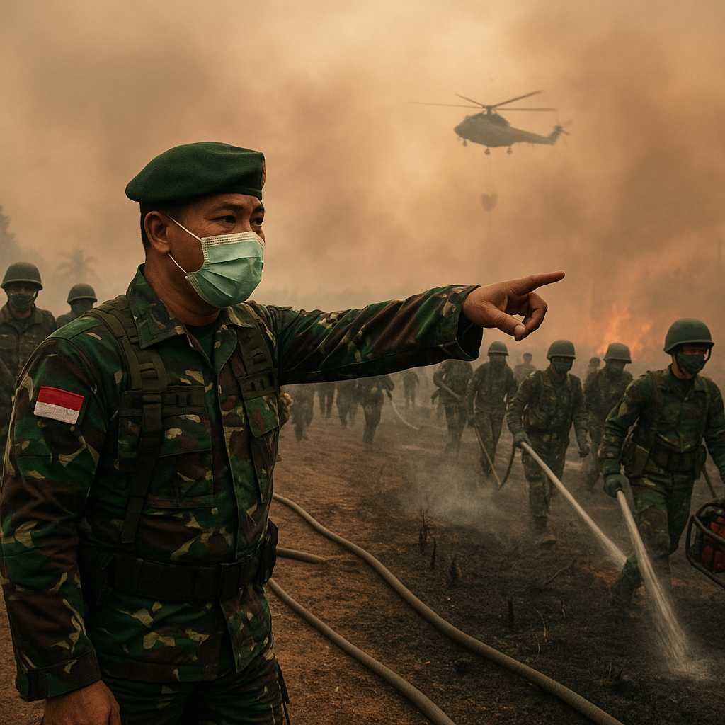 1.200 Personel TNI Dikerahkan Atasi Karhutla Kalbar, Ini Instruksi Pangdam Tanjungpura