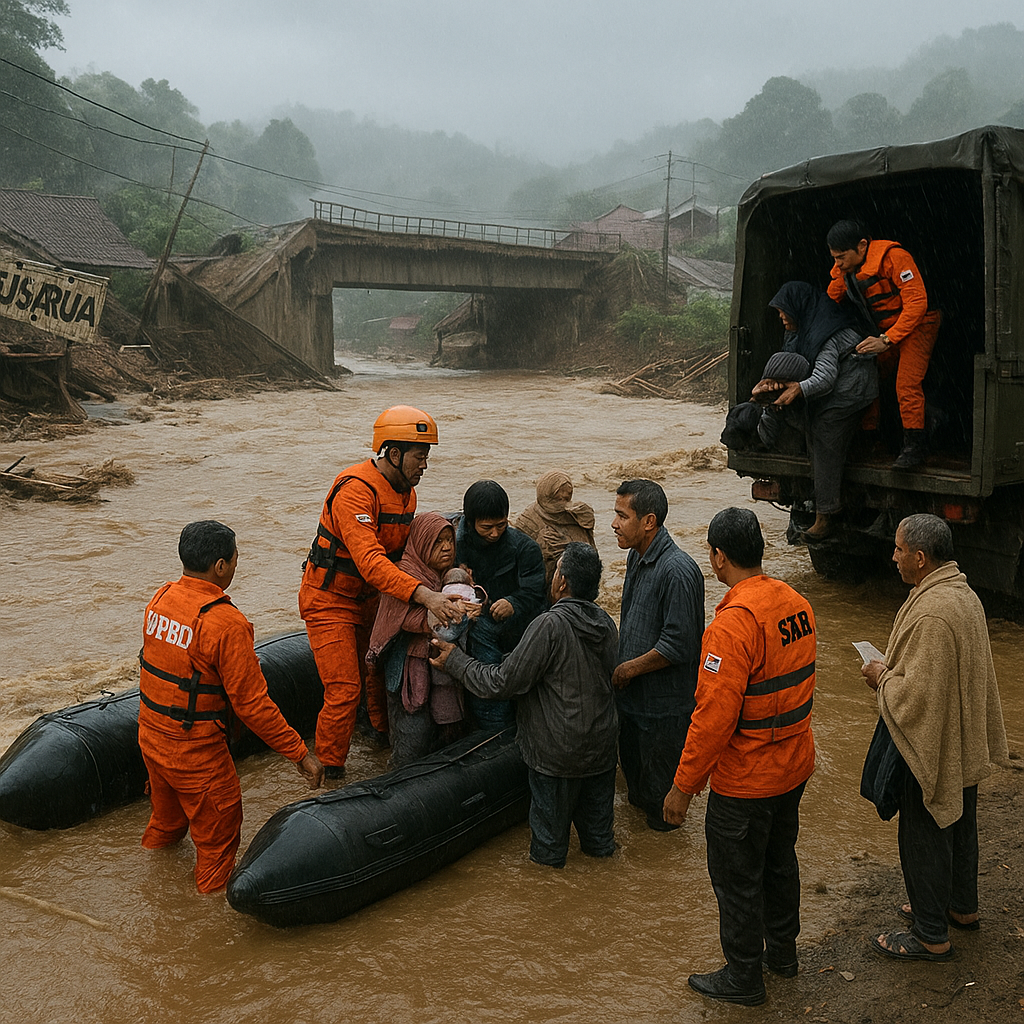 Banjir Bandang Terjang Tiga Kecamatan di Kabupaten Bogor, Ribuan Warga Mengungsi
