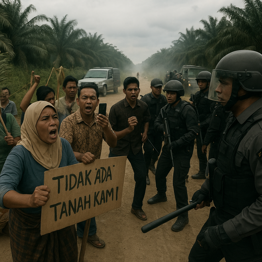 Konflik Lahan Sawit di Riau Memanas: Tiga Desa Terlibat Bentrok dengan Perusahaan