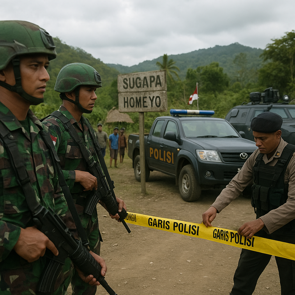 Konflik Tanah Membara di Intan Jaya, TNI Polri Kerahkan Pasukan Pengamanan