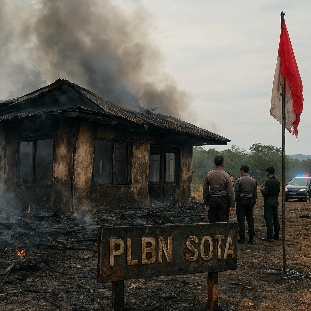 Gangguan Keamanan di Perbatasan RI-PNG: KKB Bakar Pos Perbatasan di Merauke