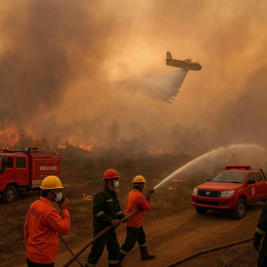 Karhutla Kalbar Masih Membara, 14.366 Personel Dikerahkan dan Water Bombing Terus Disiagakan