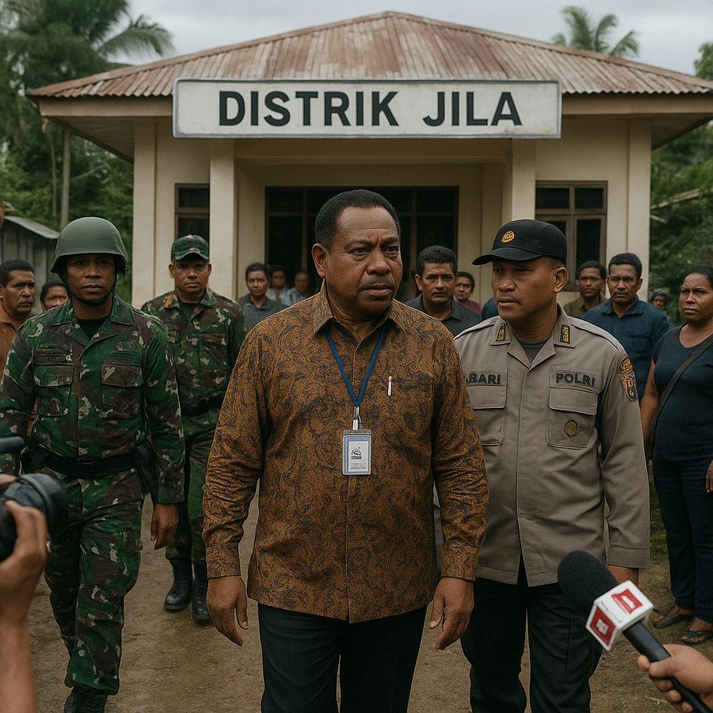 Bupati Mimika Tinjau Langsung Pasca Laporan Penyanderaan di Distrik Jila