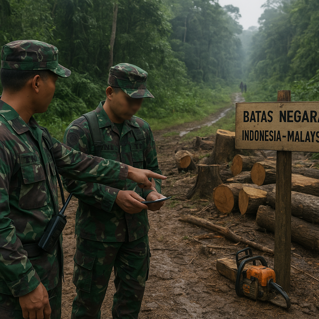 Intensitas Pelanggaran Batas Wilayah di Perbatasan Kalbar-Malaysia Meningkat