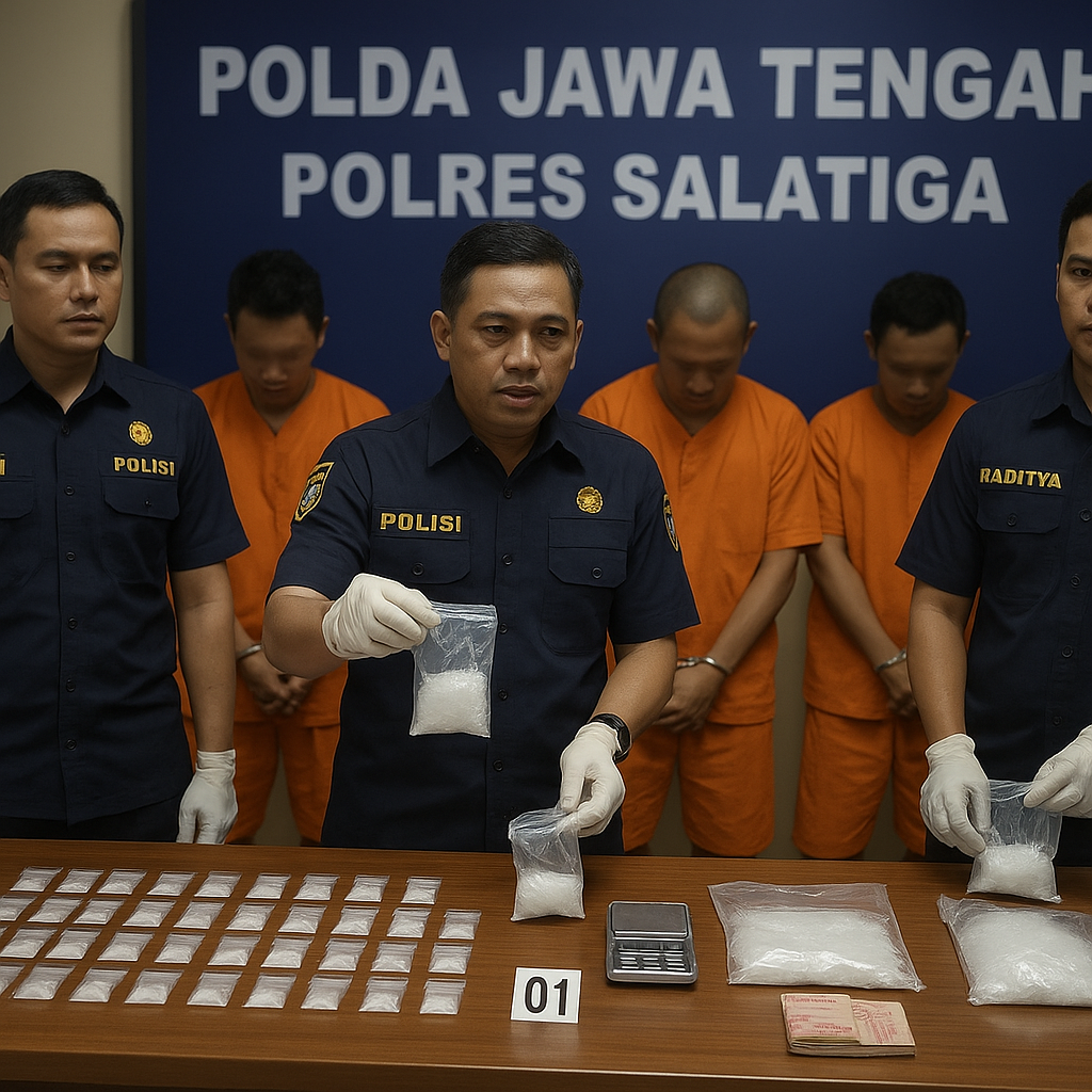 Komplotan Sabu Jateng Tumbang, 49 Paket Disita Polisi
