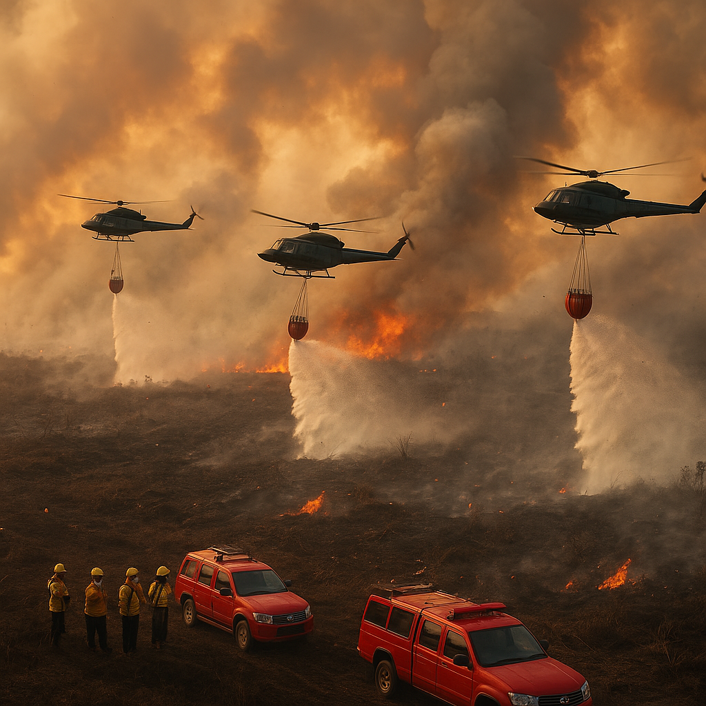 15 Titik Api Membara, Kalimantan Tengah Kerahkan Water Bombing dan Targetkan 10.700 Personel