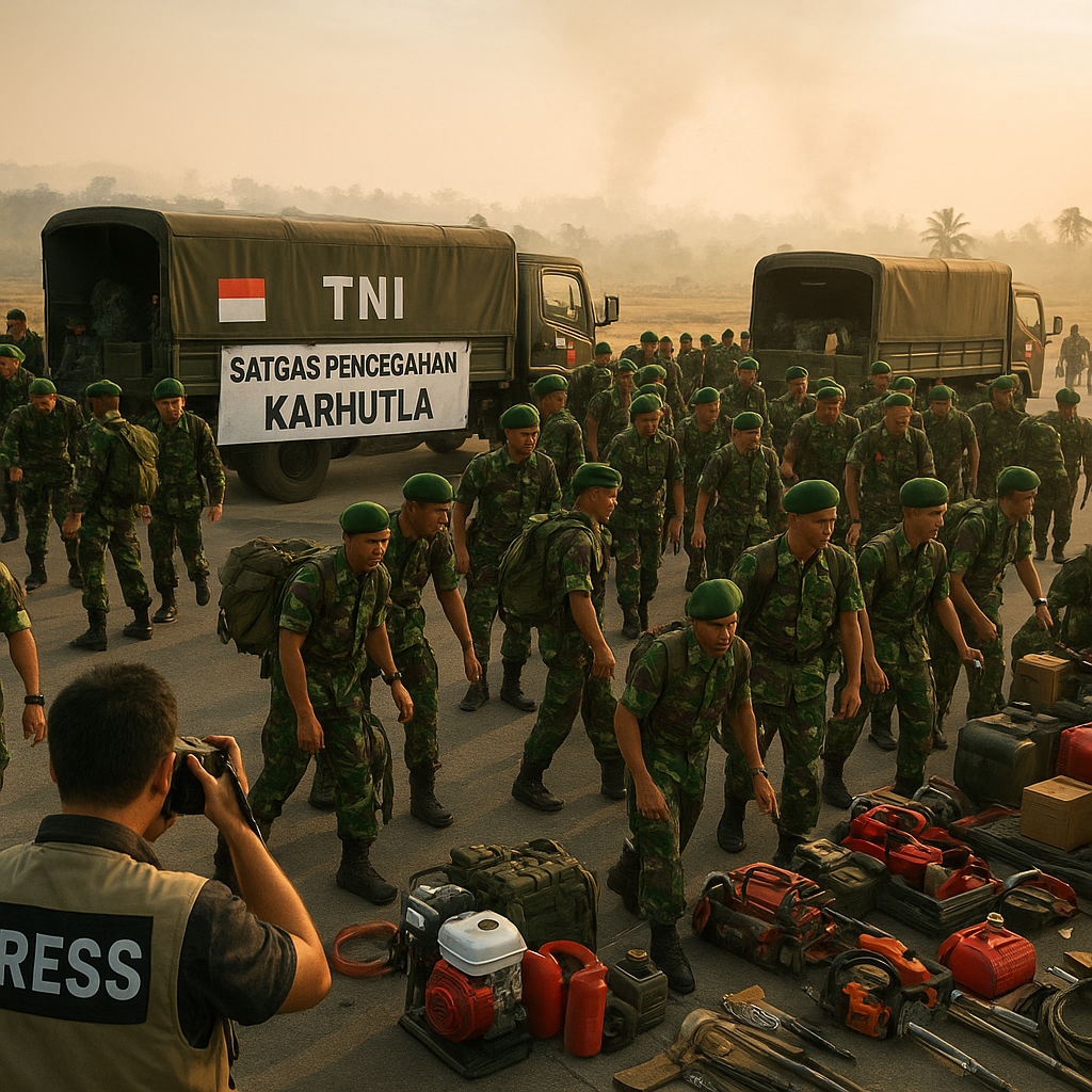 Ratusan Personel TNI Perkuat Pencegahan Karhutla di Kalimantan Timur