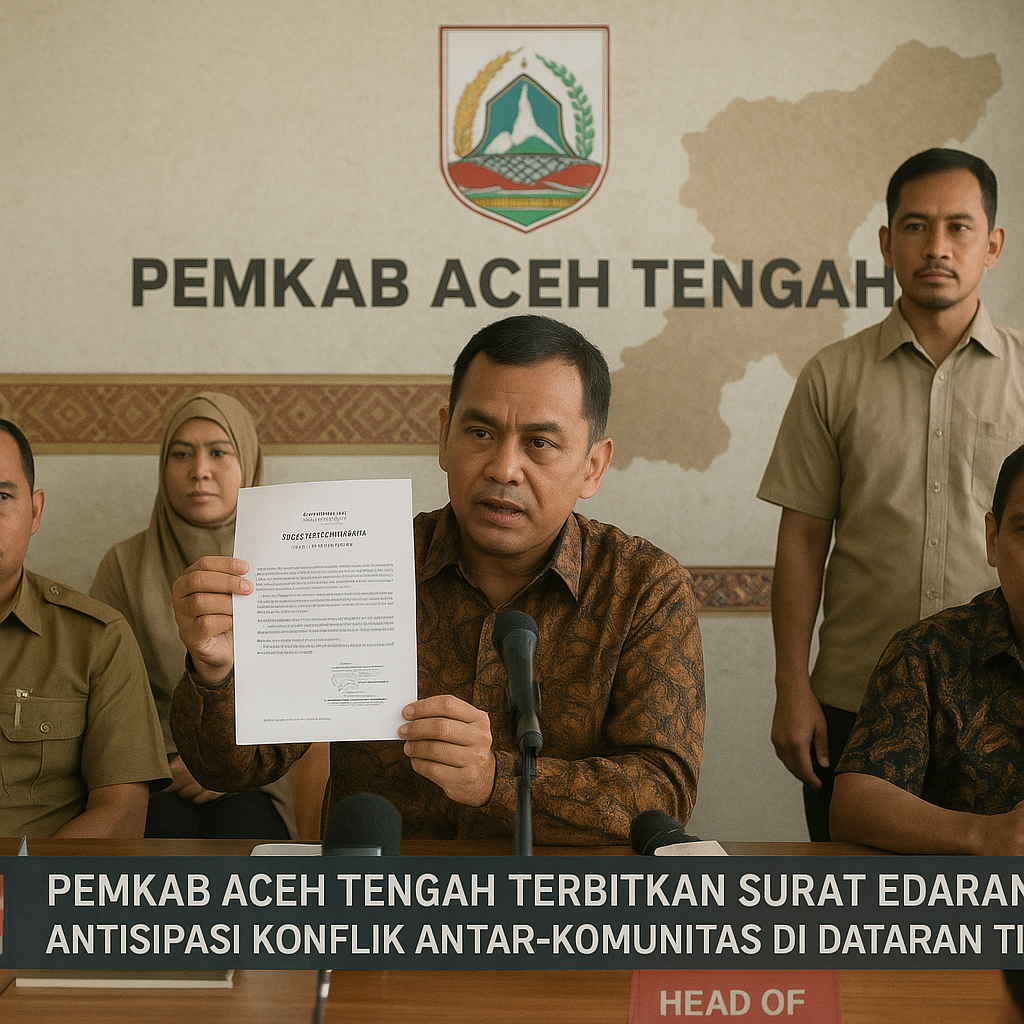 Pemkab Aceh Tengah Terbitkan Surat Edaran Antisipasi Konflik Antar-Komunitas di Dataran Tinggi Gayo