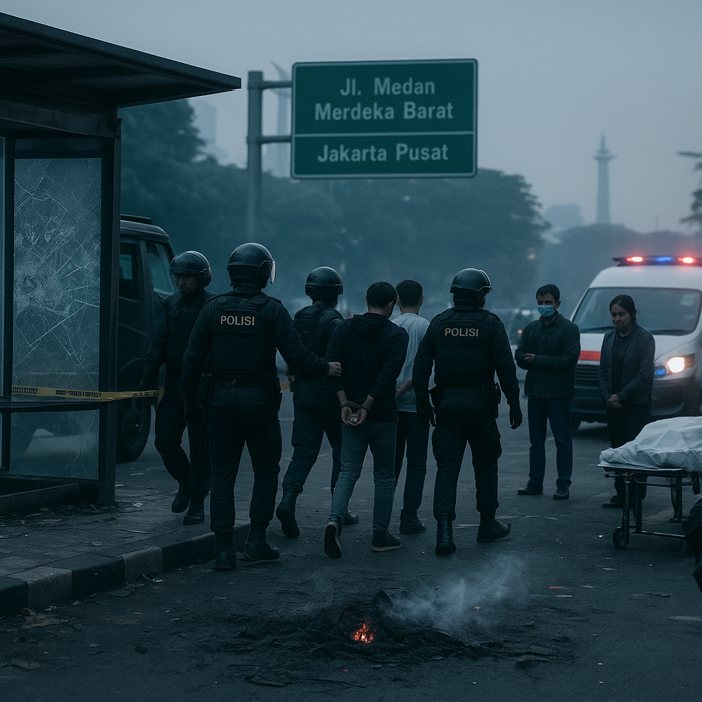 Demo 27 Agustus: 322 orang ditangkap, satu orang meninggal