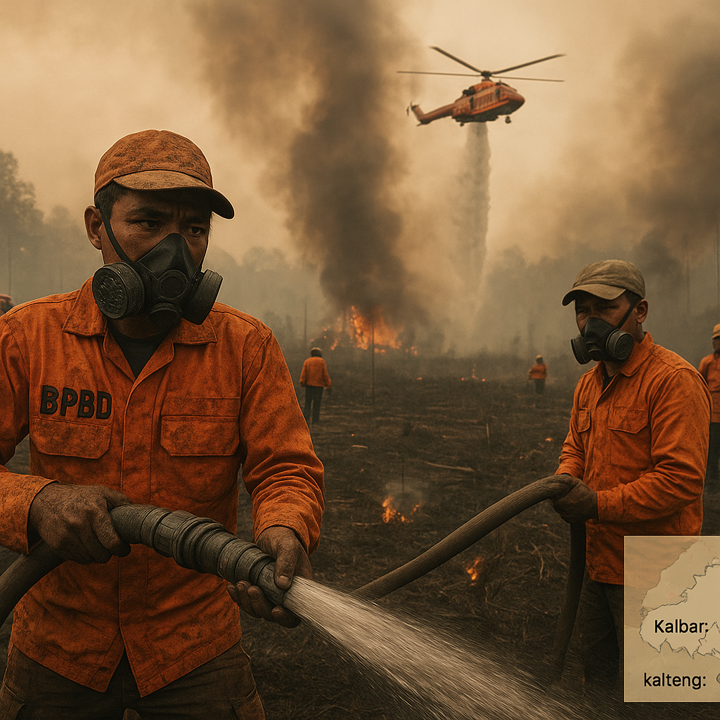 Karhutla Masih Membara, Hotspot di Kalbar dan Kalteng Melonjak
