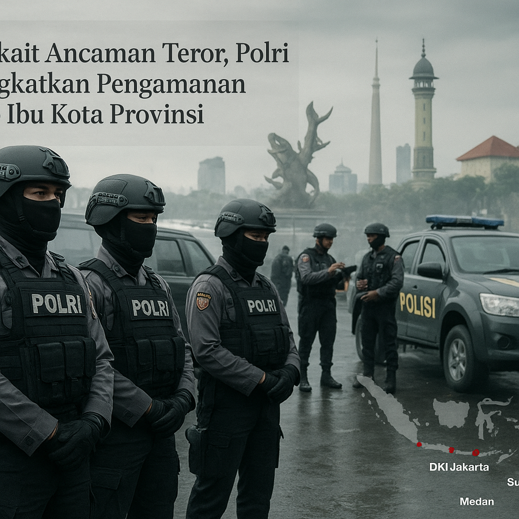 Terkait Ancaman Teror, Polri Tingkatkan Pengamanan di 4 Ibu Kota Provinsi