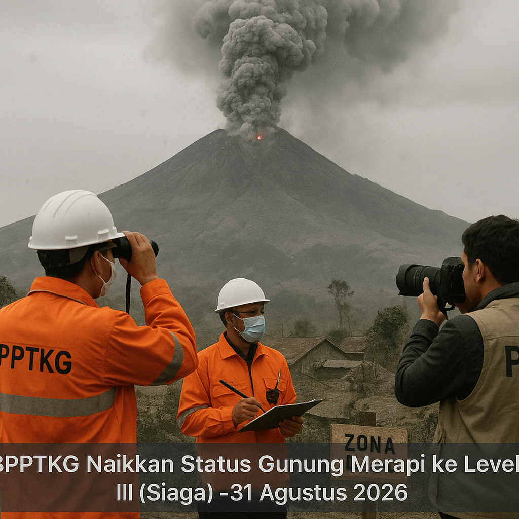 BPPTKG Naikkan Status Gunung Merapi ke Level III (Siaga)