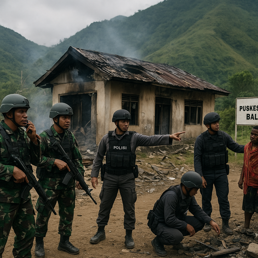 Pasukan Gabungan Amankan Lokasi Konflik di Puncak Jaya usai Bentrok dengan KKB