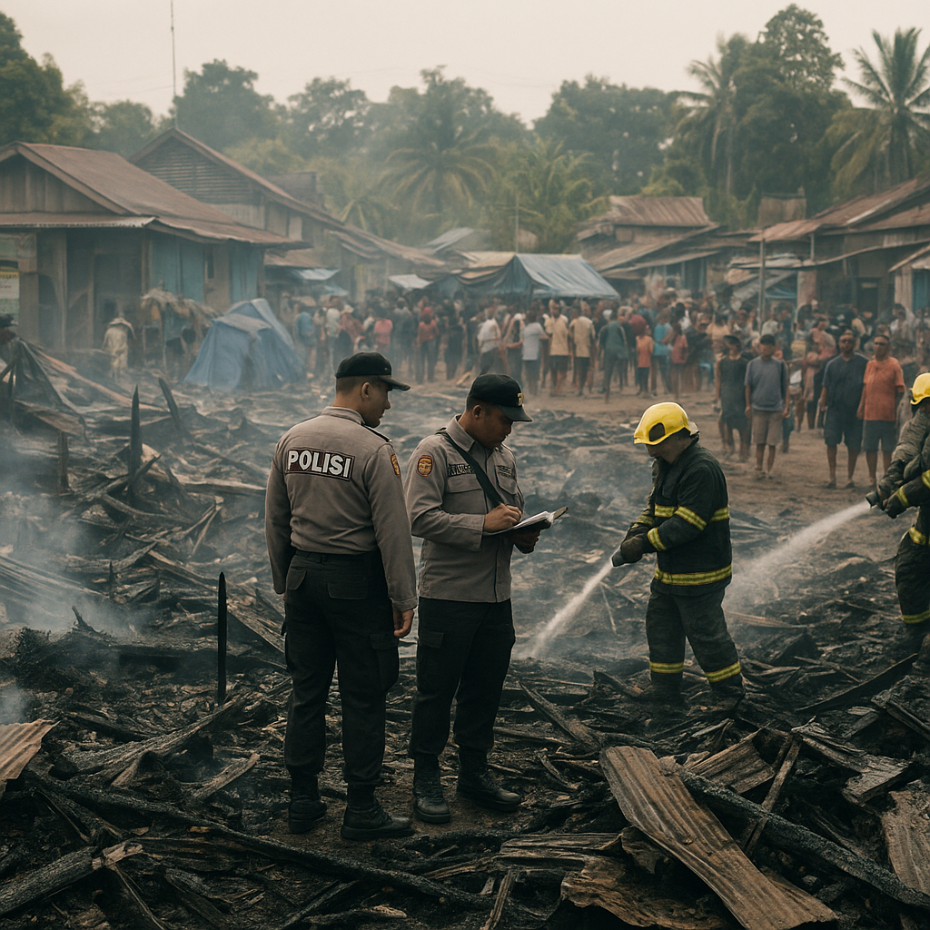 Polisi Selidiki Penyebab Kebakaran Hebat di Mandala Jayapura yang Hanguskan Ratusan Rumah
