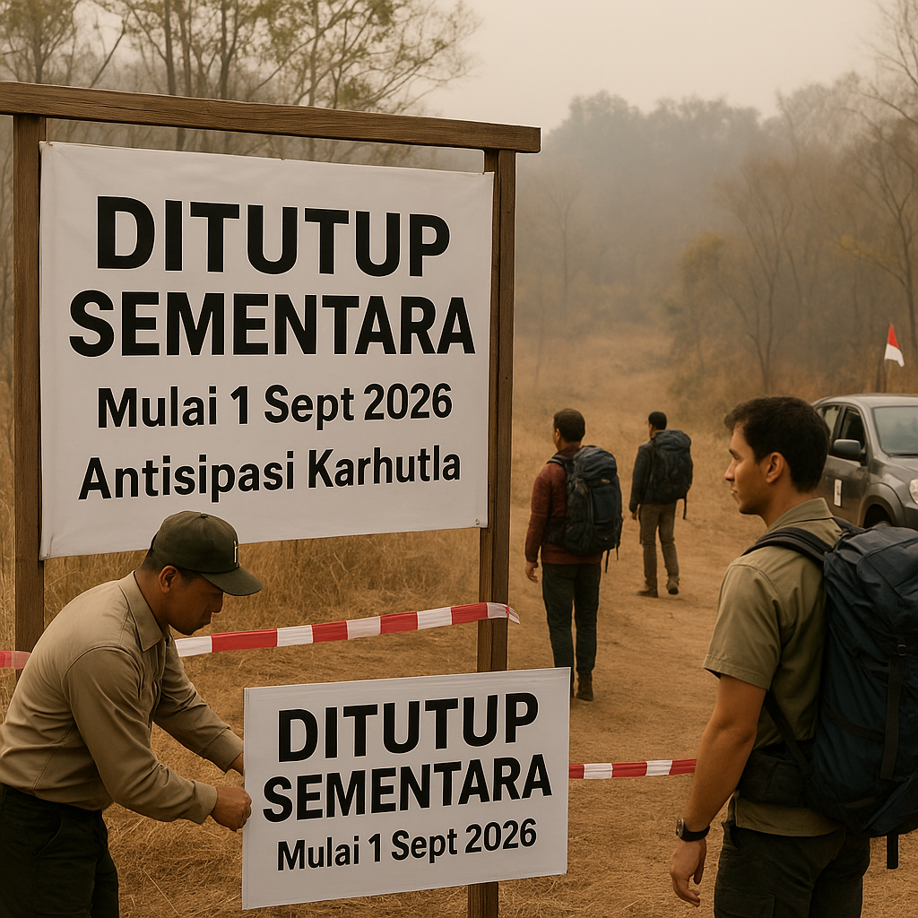 Antisipasi Karhutla Kemenhut Tutup 9 Taman Nasional Mulai 1 September 2026
