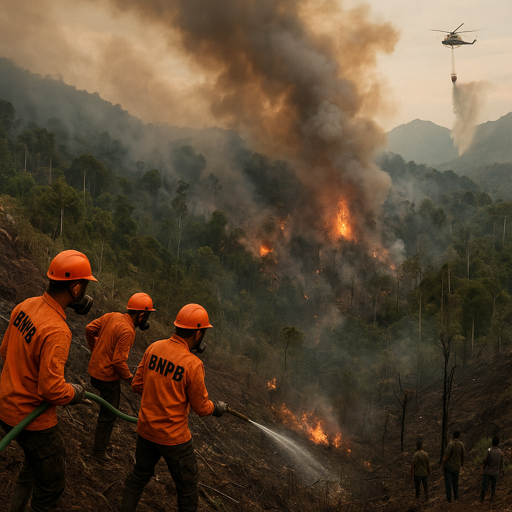 Kebakaran Hutan Papua Barat, 5 Titik Api Belum Padam: BNPB Ungkap Tantangan Operasi