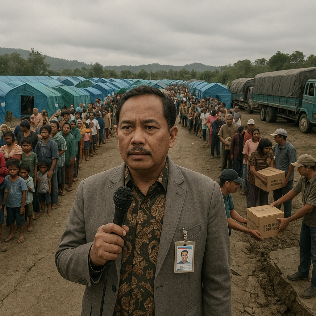 Bupati Manggarai Timur Minta Tambahan Bantuan Logistik untuk Pengungsi Gempa