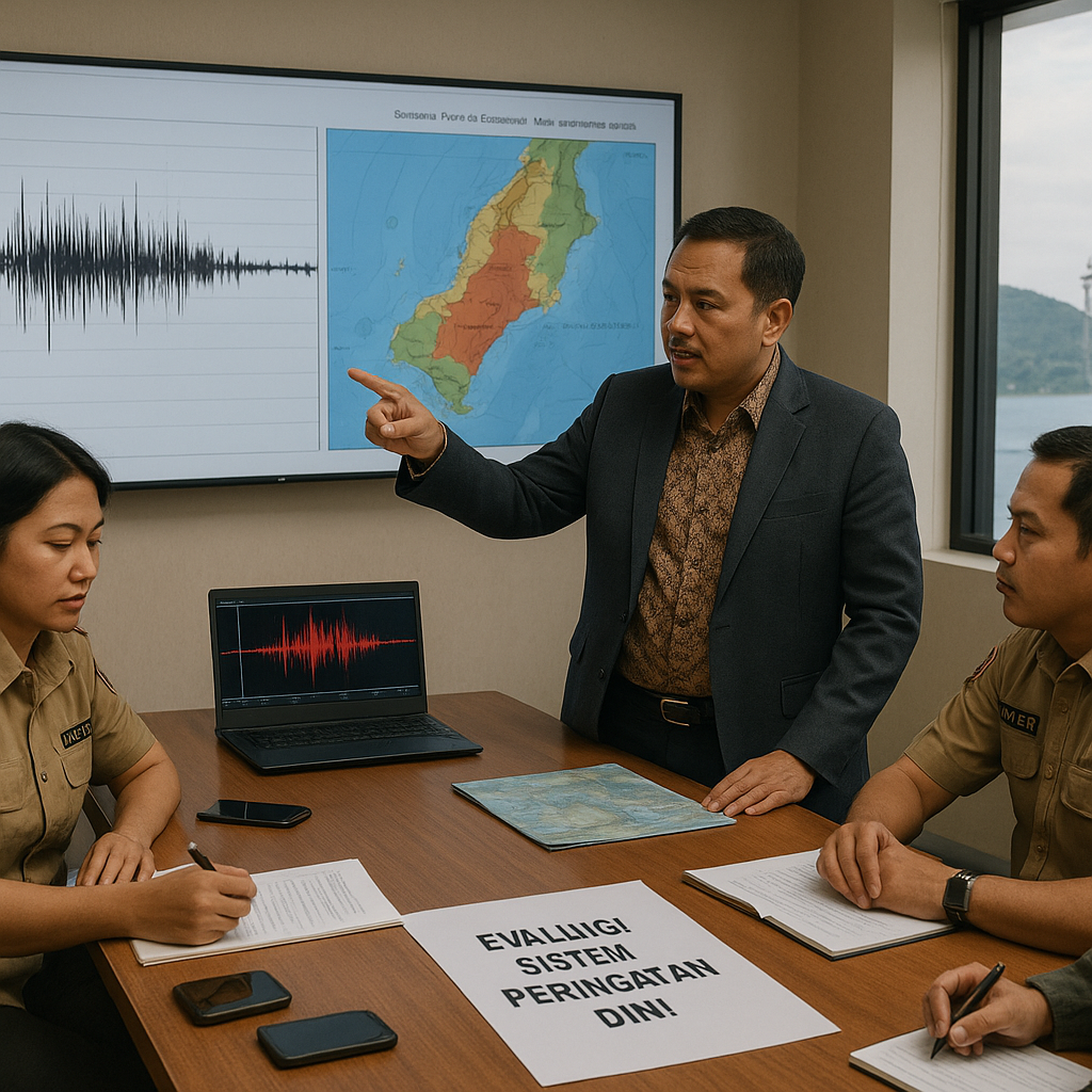 Bupati Morowali Utara Instruksikan Evaluasi Menyeluruh Sistem Peringatan Dini Pasca-Gempa Susulan