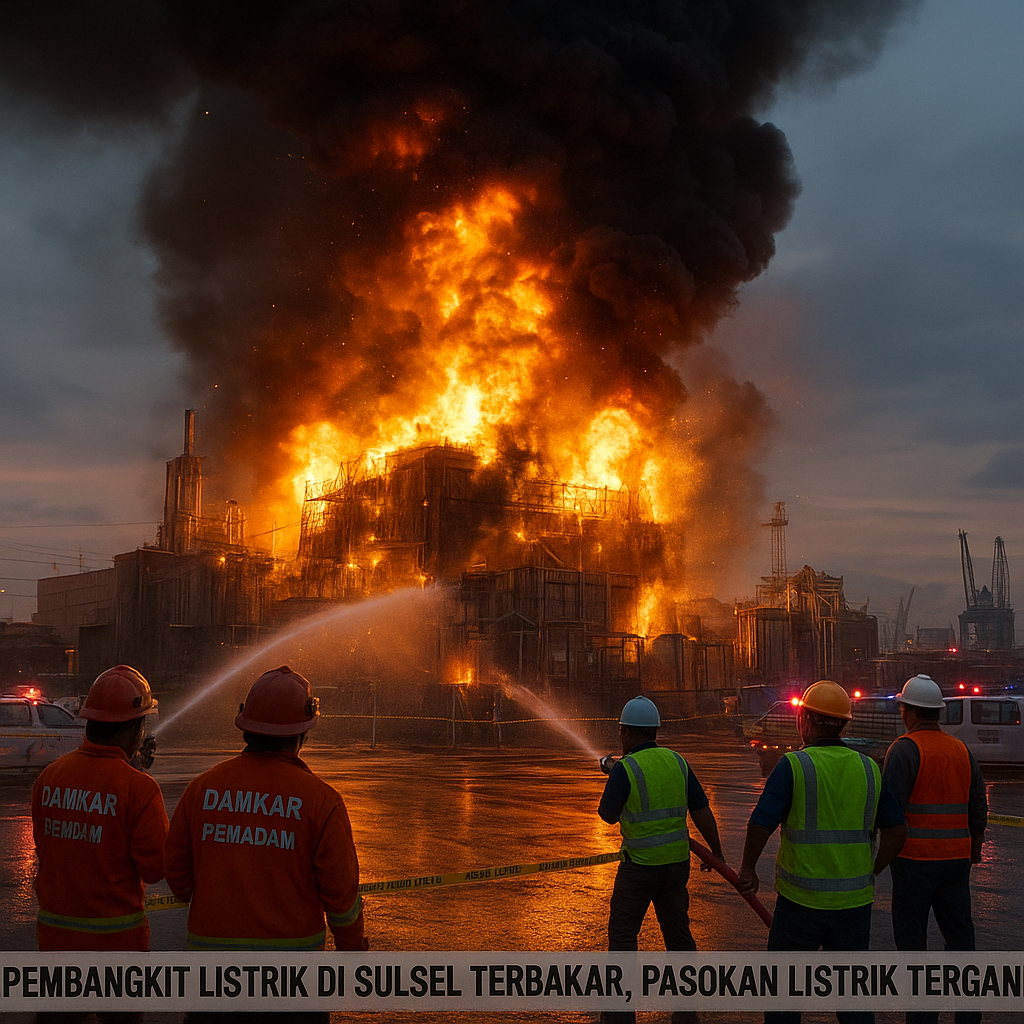 Pembangkit Listrik di Sulsel Terbakar, Pasokan Listrik Terganggu