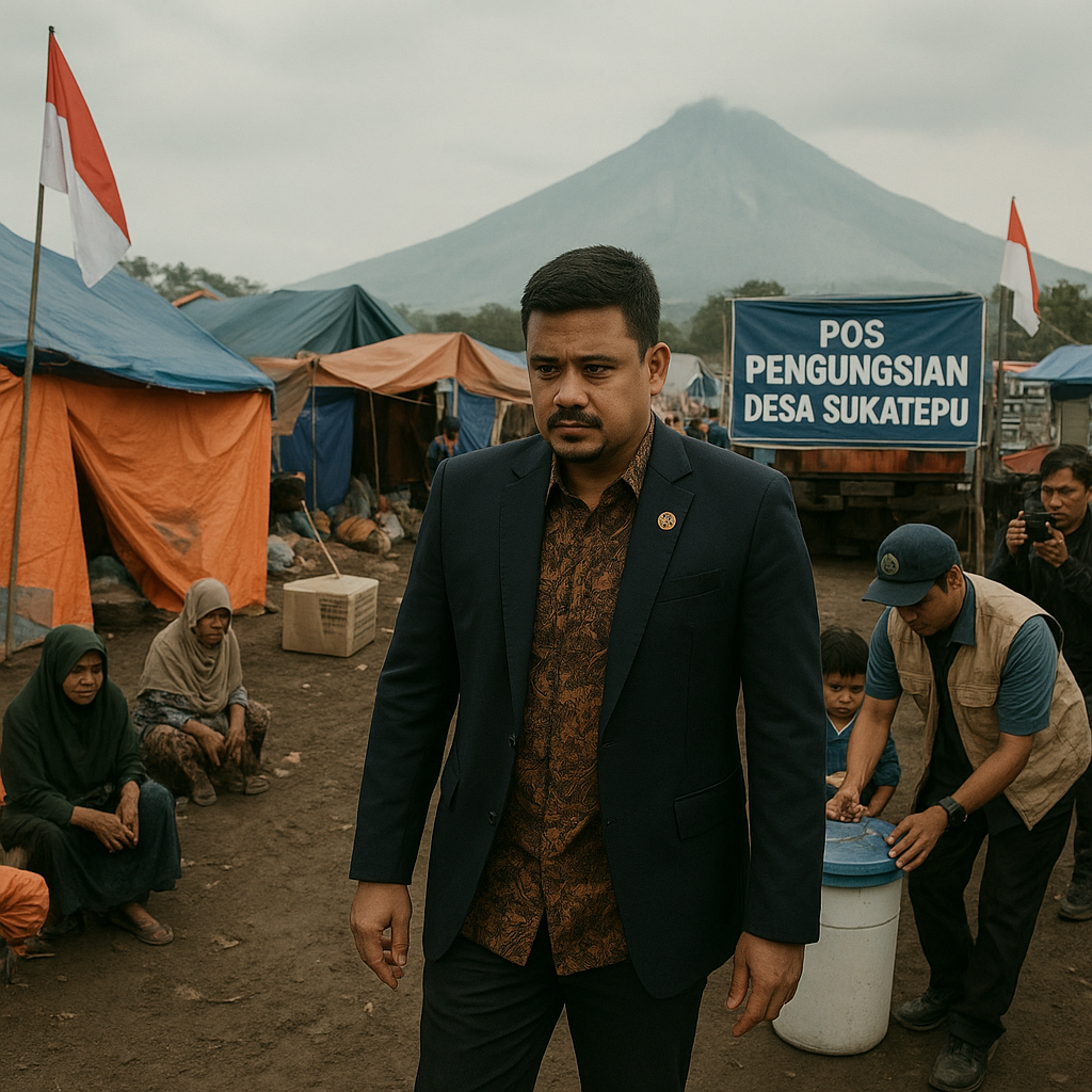 Gubernur Sumut Pastikan Penanganan Pengungsi Sinabung Secara Maksimal