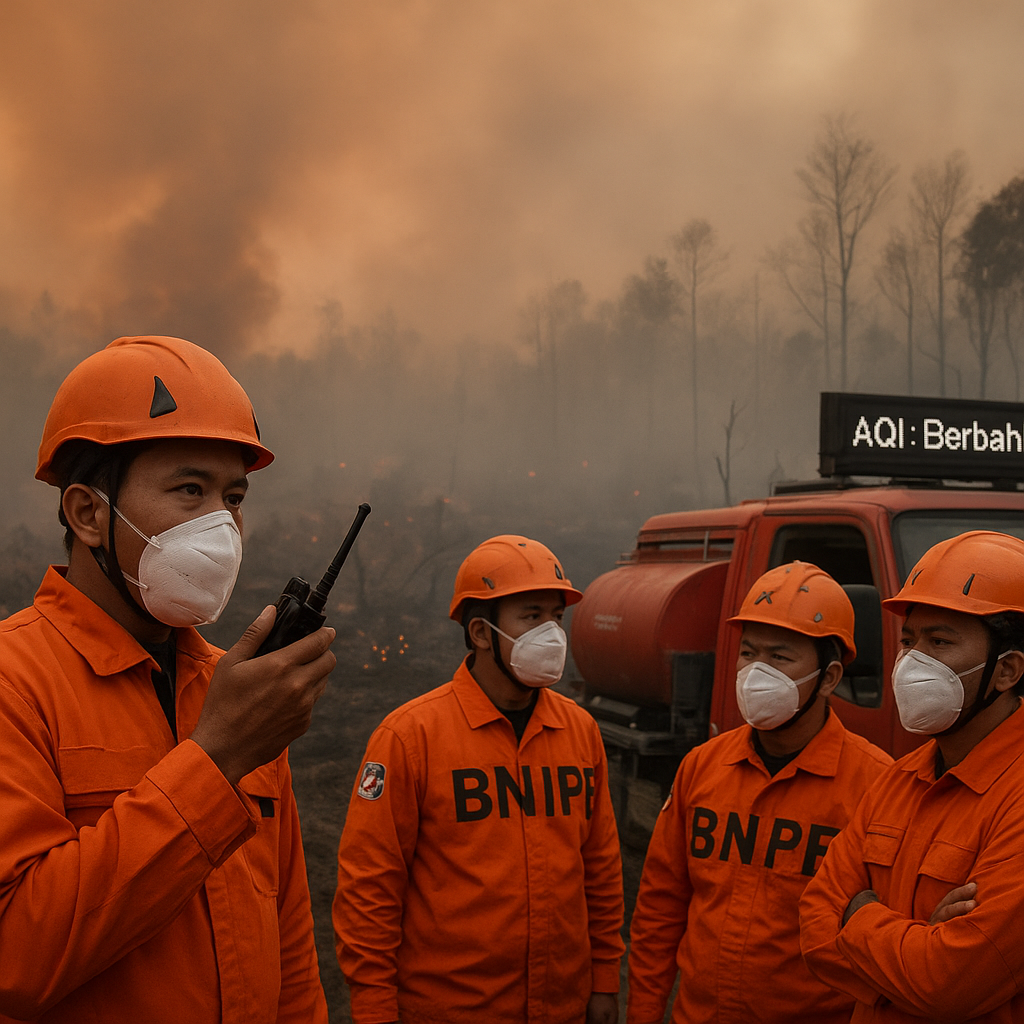 BNPB Sebut Kualitas Udara Berbahaya Imbas Kebakaran Hutan di Kalimantan