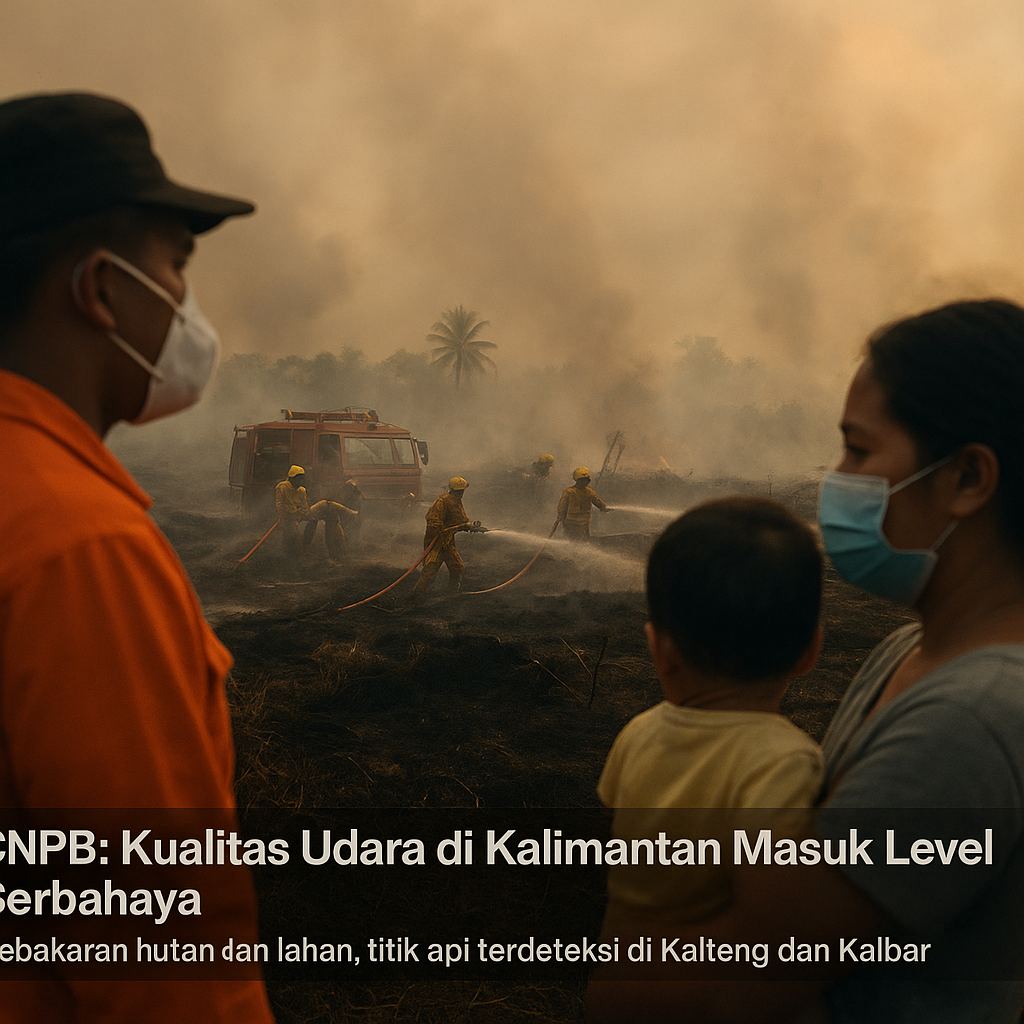 BNPB: Kualitas Udara di Kalimantan Masuk Level Berbahaya