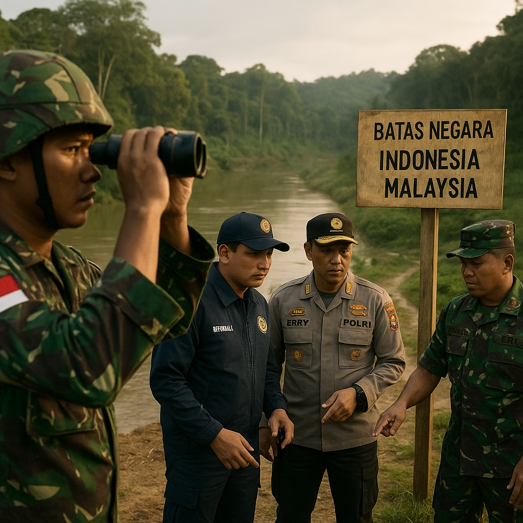 Operasi Teritorial TNI Perkuat Kemanan di Perbatasan Kalimantan Barat-Malaysia
