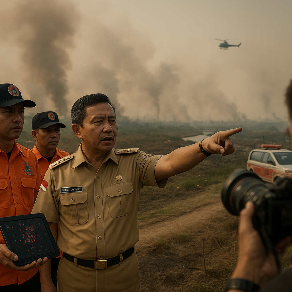 Menhut Raja Juli Akui Titik Panas Kembali Naik, Kalbar dan Kalteng Prioritas Penanganan Karhutla