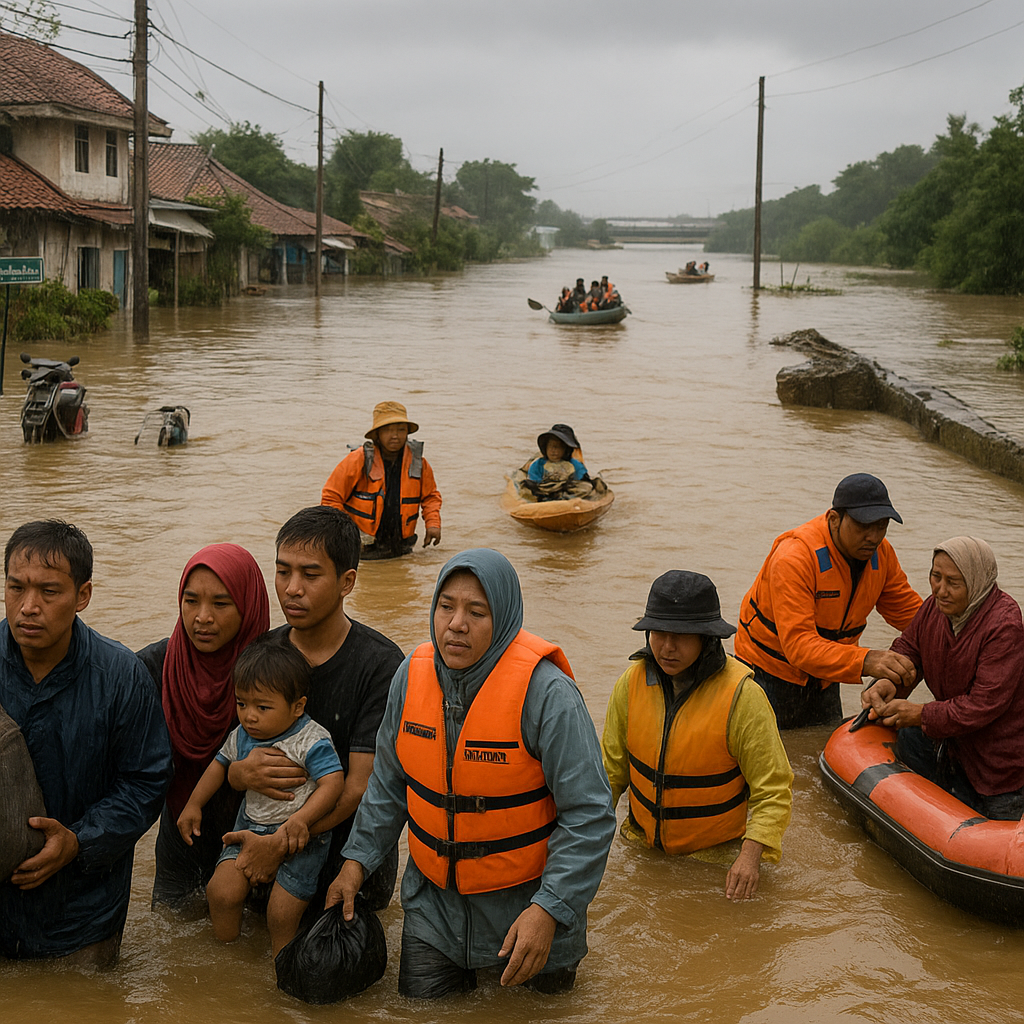 Banjir Landa Tiga Kecamatan di Kabupaten Bekasi, Ratusan Warga Mengungsi