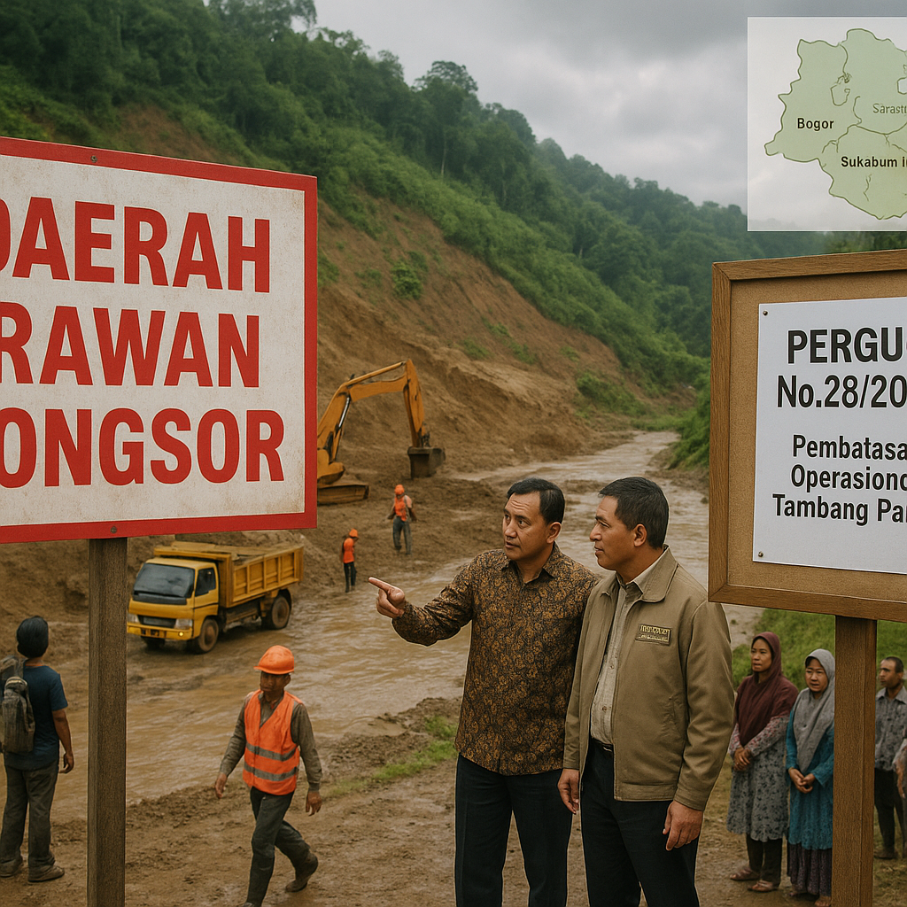 Kebijakan Pemprov Jawa Barat Batasi Operasional Tambang Pasir di Daerah Rawan Longsor