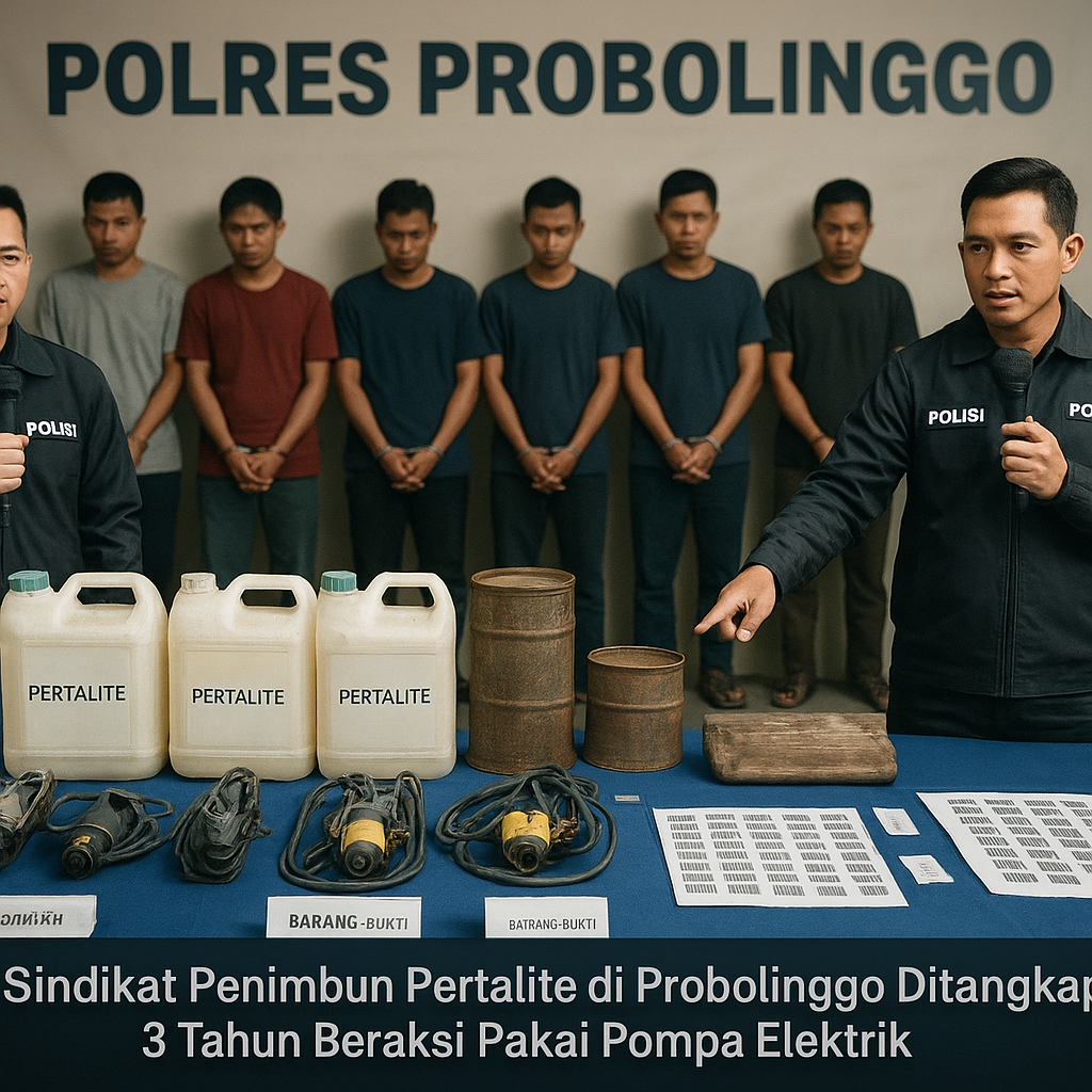 Sindikat Penimbun Pertalite di Probolinggo Ditangkap, 3 Tahun Beraksi Pakai Pompa Elektrik
