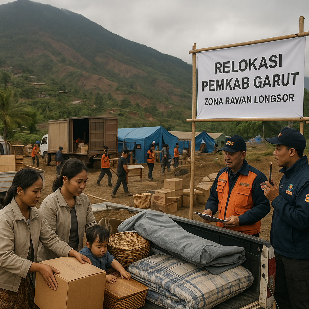 Rawan Longsor, Pemkab Garut Mulai Relokasi 200 KK di Lereng Gunung Cikuray