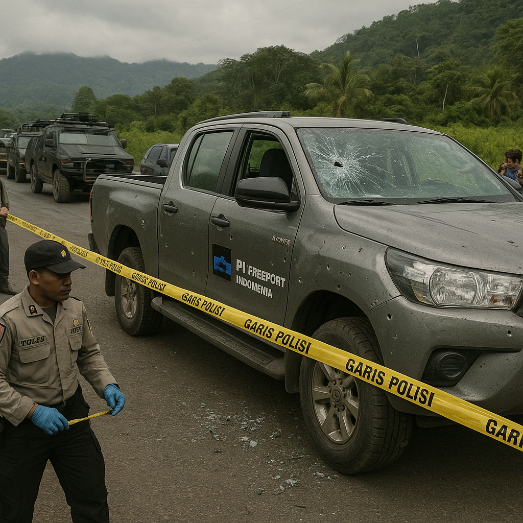 Konvoi Kendaraan PT Freeport Ditembaki di Mimika, Aparat Buru Pelaku
