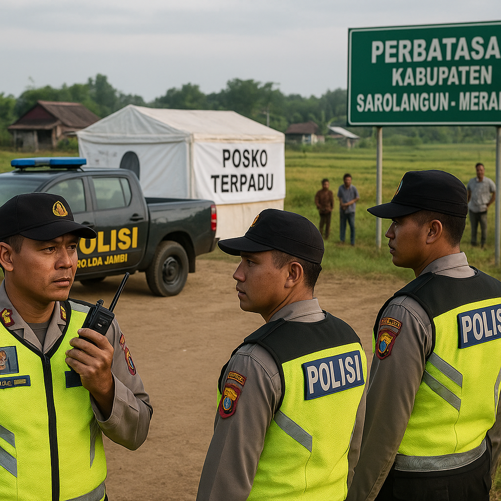 Polda Jambi Tingkatkan Pengamanan di Perbatasan Usai Konflik Antarwarga