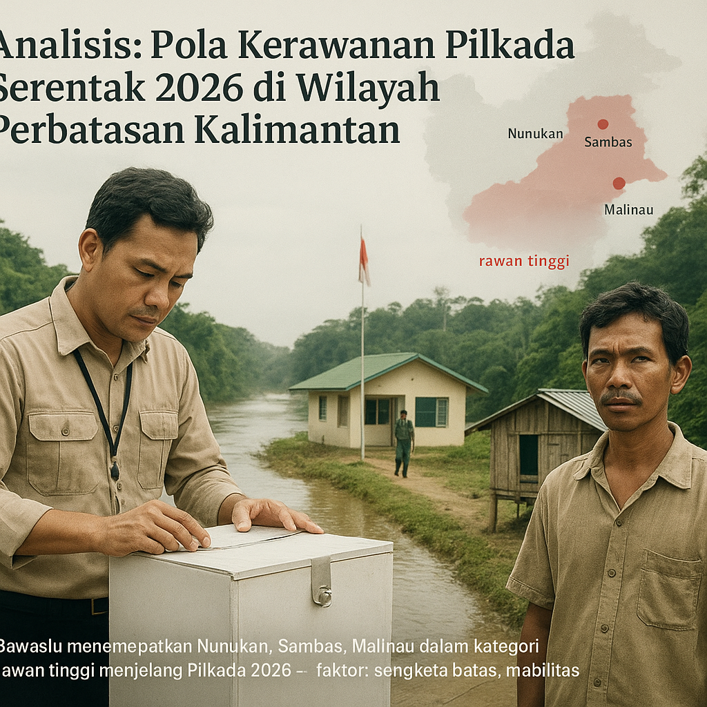 Analisis: Pola Kerawanan Pilkada Serentak 2026 di Wilayah Perbatasan Kalimantan